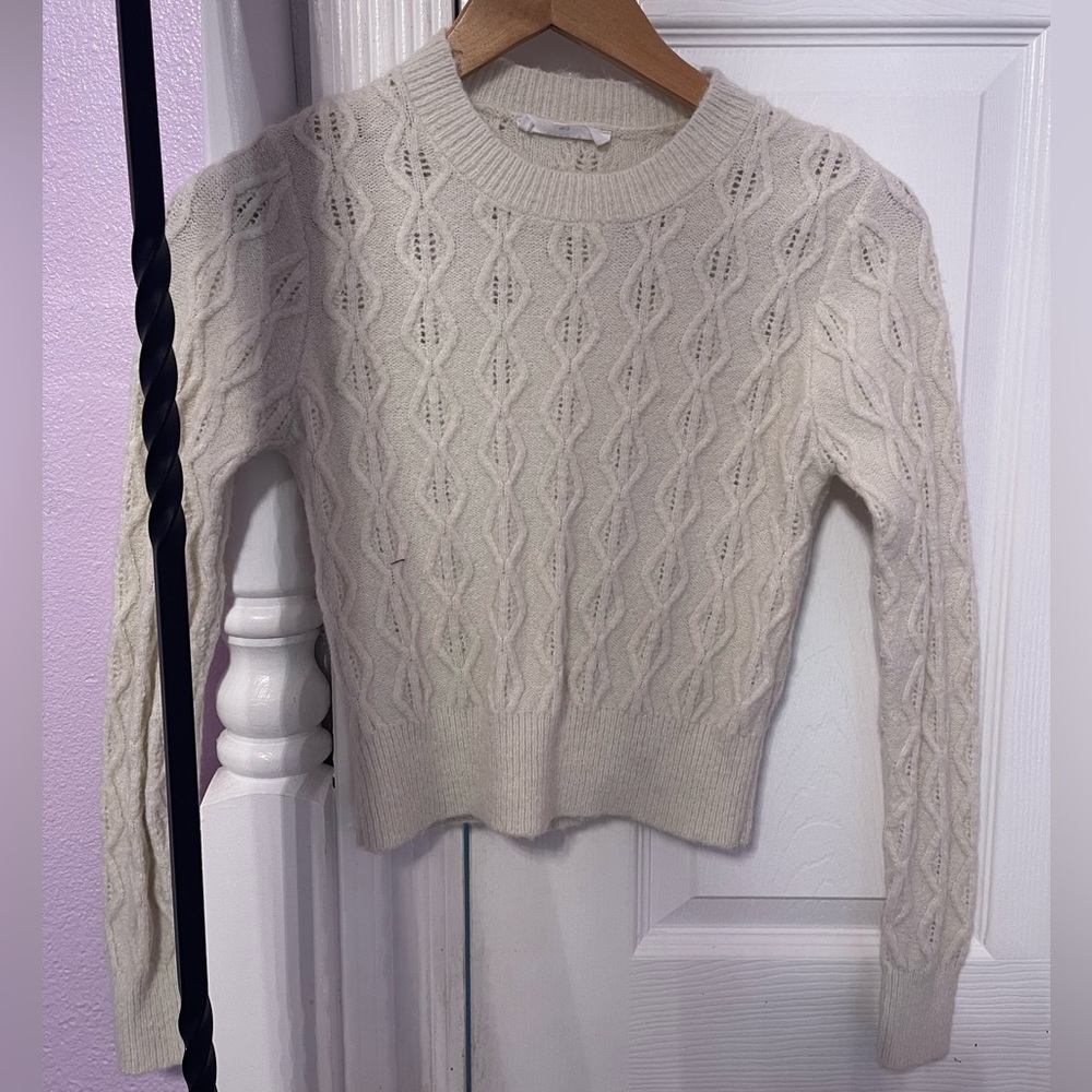 White sweatshirt!